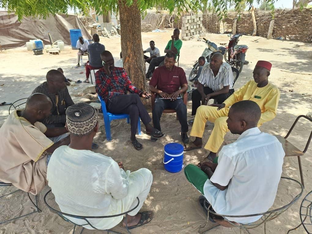 Community Engagement: nLine’s Senegal Project Manager meets with local authorities and community leadership to explain the project and receive permission to install sensors with community members. 